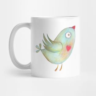 Cute Crayon Bird Mug